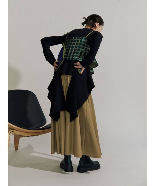 UN3D.（アンスリード）の「ジャカードミックスキャミソール