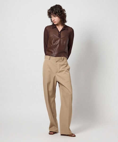 ⭐︎美品⭐︎6(ROKU) コットンチノパンツマーベルトベージュ 34