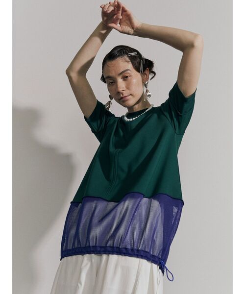 UN3D.（アンスリード）の「メッシュドッキングコクーントップ（Tシャツ