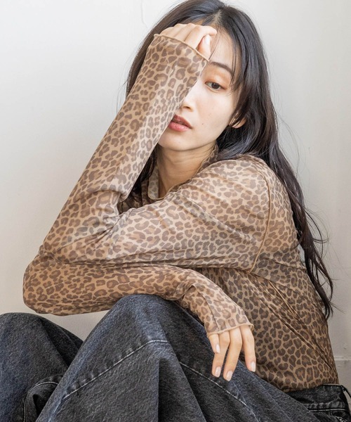 LOWRYS FARM（ローリーズファーム）の「シアーハイネックLS 234643