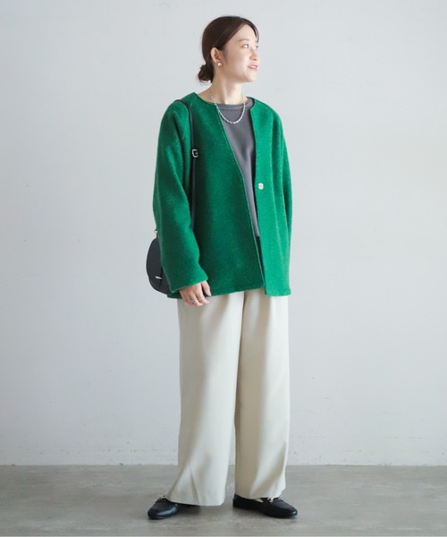 スライバーニット ショートコート | NOMBRE IMPAIR