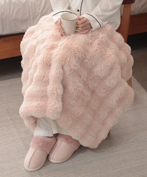 セール】クラウド ボア ぽこぽこ 韓国 ブランケット 節電 防寒