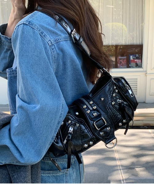 セール】Y2K スタッズショルダーバッグ（ショルダーバッグ）｜gossip