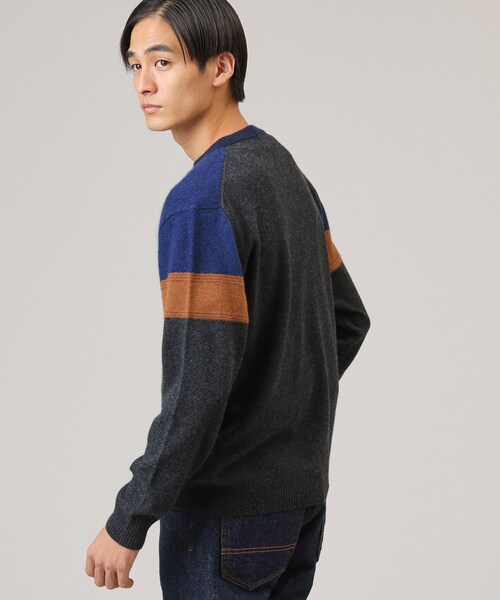 TAKEO KIKUCHI（タケオキクチ）の「◇【カシミヤ】フルカシ パネル柄