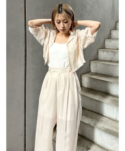 MURUA（ムルーア）の「【セット販売】シアーシャツ&シアーパンツセット