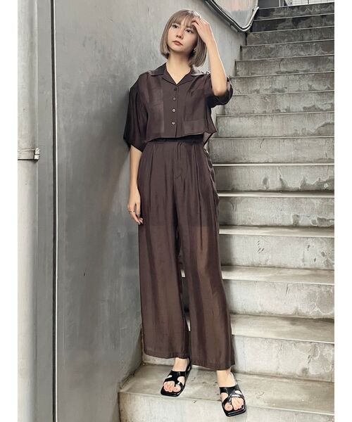 MURUA（ムルーア）の「【セット販売】シアーシャツ&シアーパンツセット