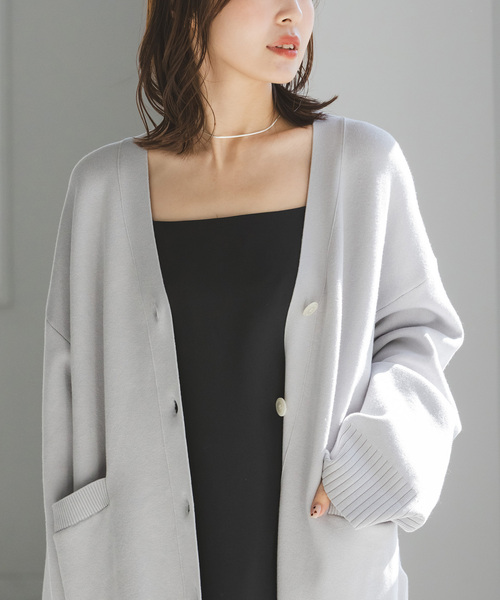 Noble（ノーブル）の「《追加》W編みオーバーカーデ（カーディガン