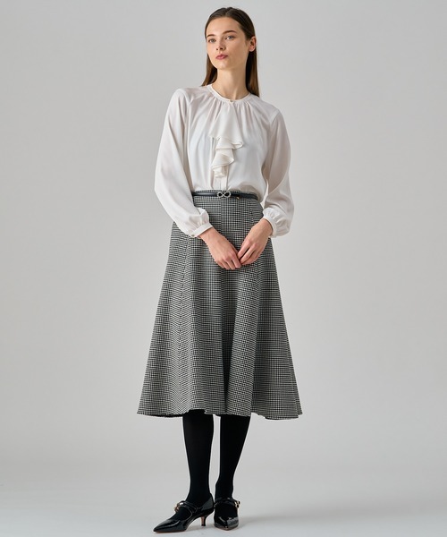 ANAYI（アナイ）の「サテンステッチフリル ブラウス（シャツ/ブラウス