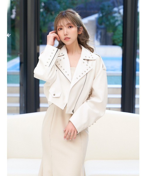 スタッズライダースジャケット（ライダースジャケット）｜Darich