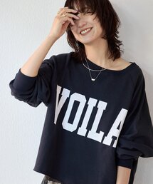 新色追加/Yossshiiii企画】ワイドロゴカットオフスエット（スウェット