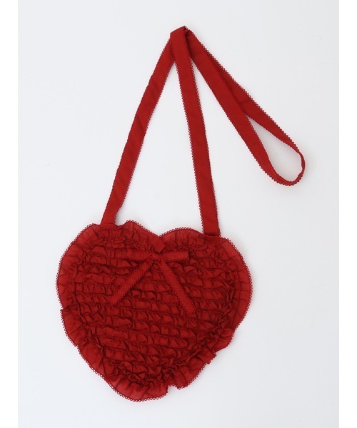 PINK HOUSE（ピンクハウス）の「ハートフリルショルダーバッグ