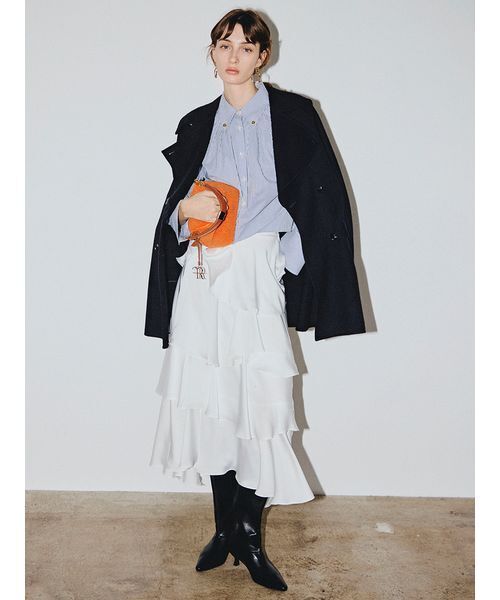 FRAY I.D（フレイアイディー）の「ウールリバーミドルAラインコート