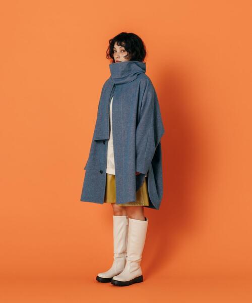 CITEN（シテン）の「＜CITEN＞スタンドカラー ポンチョ（ポンチョ