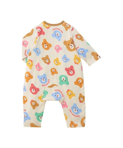 カラフルビーンズ 総柄カバーオール（ロンパース）｜HOT BISCUITS