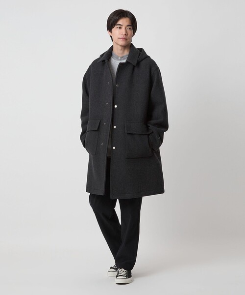 セール】SENTDALE WOOL ダッフルコート（ダッフルコート）｜green
