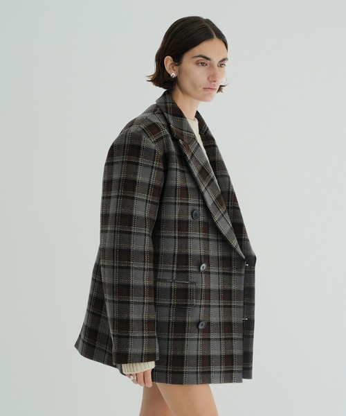 CLANE（クラネ）の「OVER SHOULDER PEAKED LAPEL COAT（テーラード