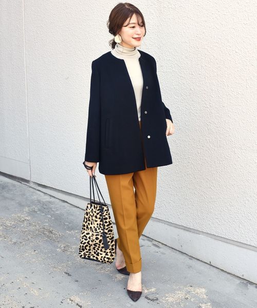 SHIPS（シップス）の「SUPER140キーネックショートコート◇（その他