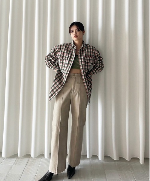 Ameri（アメリ）の「UND CHECK WOOL OVER SHIRT（シャツ/ブラウス