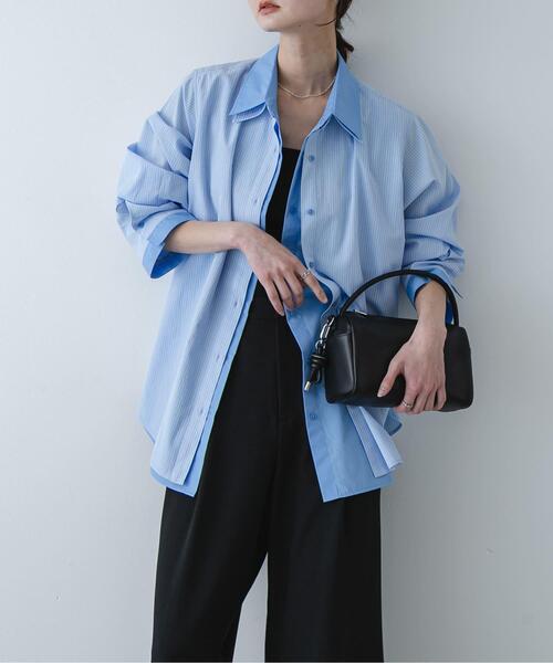 セール】『WEB限定』フェイクレイヤードルーズシャツ（シャツ/ブラウス