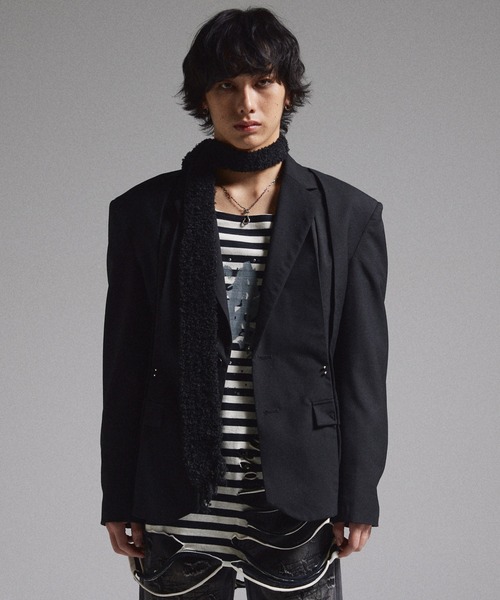 GRANCY】Pierced Tuck Tailored Jacket / ピアスデザインタック