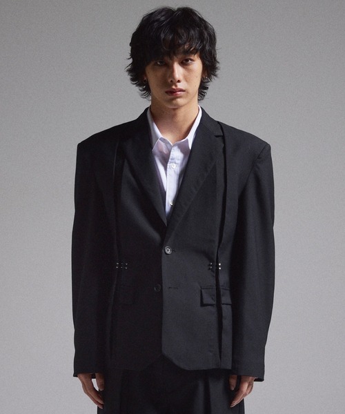 GRANCY】Pierced Tuck Tailored Jacket / ピアスデザインタック