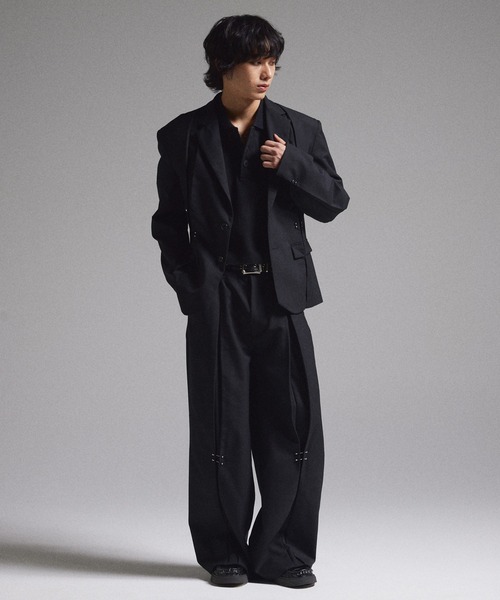 GRANCY】Pierced Tuck Slacks / ピアスデザインタックスラックス