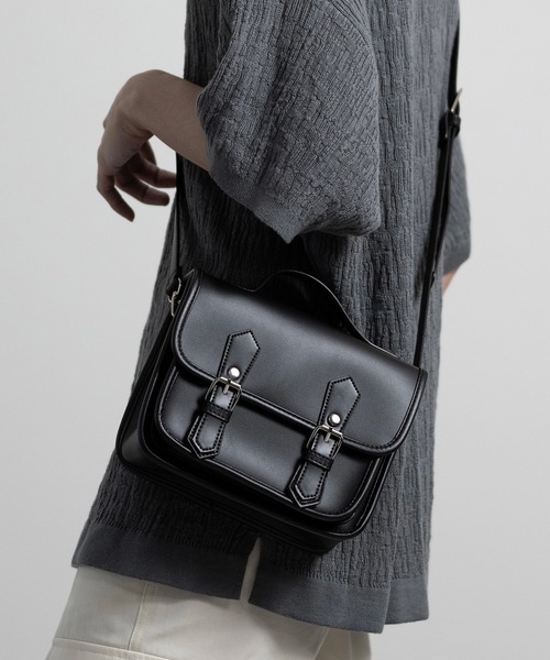 MASAKI ×DEVICEコラボ】Rename フェイクレザー サッチェル ショルダー