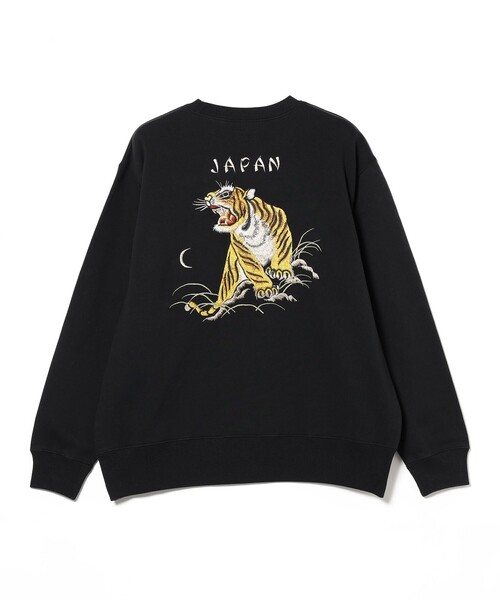 テーラー東洋 × BEAMS / 別注 刺繍 クルーネック スウェット