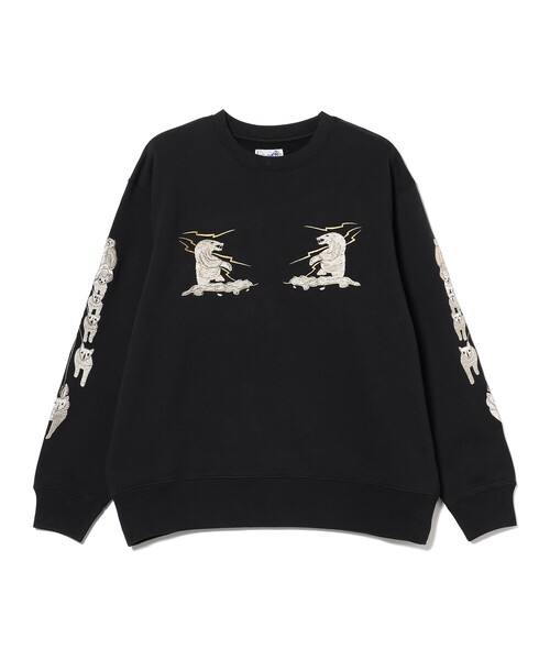 テーラー東洋 × BEAMS / 別注 刺繍 クルーネック スウェット