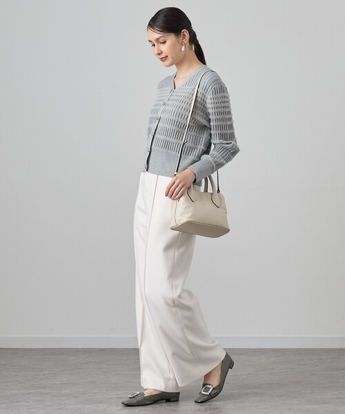 ANAYI（アナイ）の「フェザーボーダー カーディガン（カーディガン