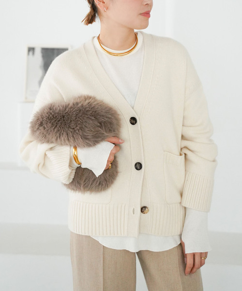 Deuxieme Classe（ドゥーズィエムクラス）の「Cashmere Chunky Vネック