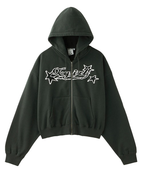 セール】X-girl STAR LOGO ZIP UP HOODIE（パーカー）｜X-girl