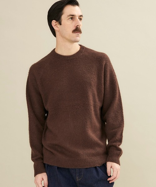 BATONER（バトナー）の「シャギーカシミアクルーネックニット/SHAGGY