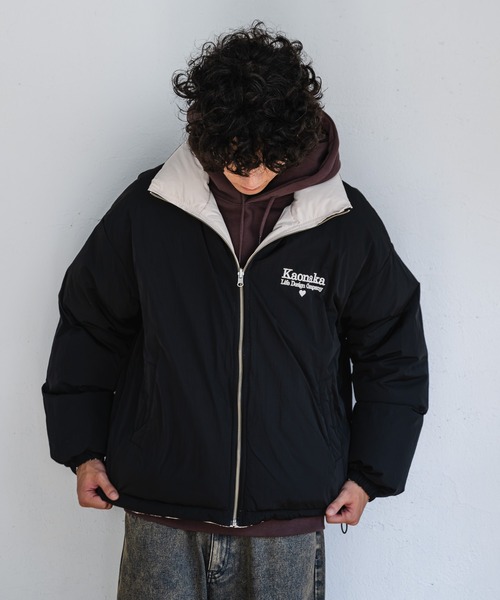 kaoyorinakami（カオヨリナカミ）の「reversible down jacket