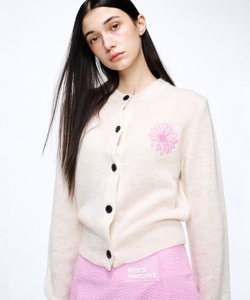 MOHAIR CARDIGAN ROUND NECK（カーディガン/ボレロ）｜Mardi Mercredi