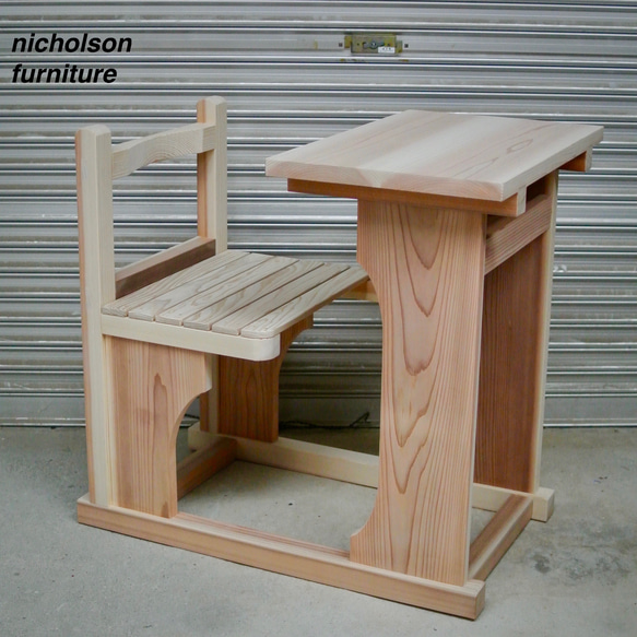 完全復刻品 大正から昭和初期の小学校の勉強机 【 受注生産 】 机