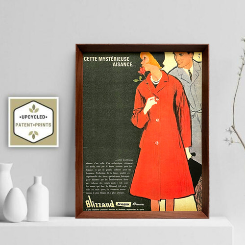 ルネ・グリュオー 1960年代 フランス ヴィンテージ 広告 額付 ポスター