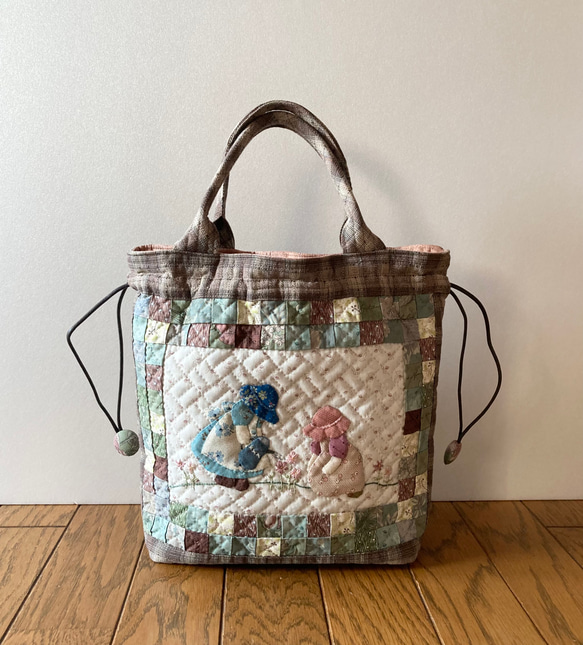 スーちゃんのパッチワークキルトバッグ トートバッグ lilla＊ 通販