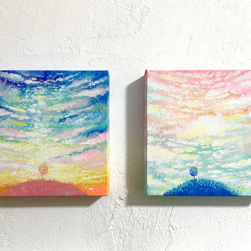 天国に繋がる空6】天国にいる大切な家族との繋がり #原画 #絵画 絵画