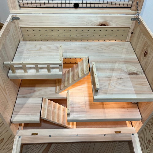 3階建て ケージ 木製 小動物 爬虫類 昆虫類 ハウス・小屋 NA Woodworks