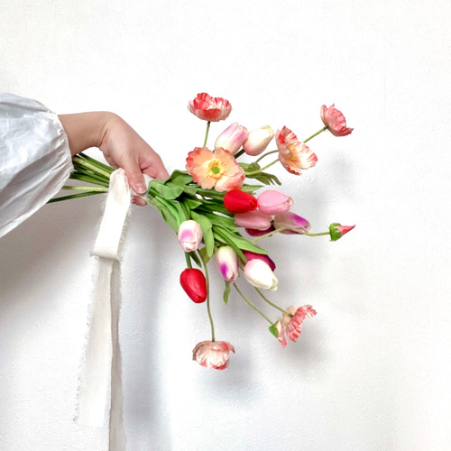 チューリップ ウェディングブーケ 花束 フォトウェディングや前撮りに