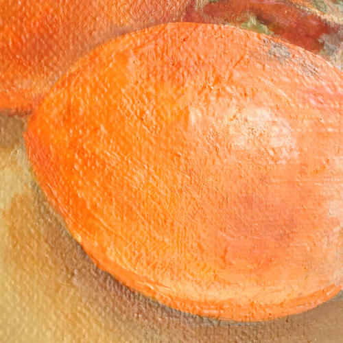 柿の油絵F0ゼロ号原画 絵画 mimoza 通販 15076404｜Creema(クリーマ