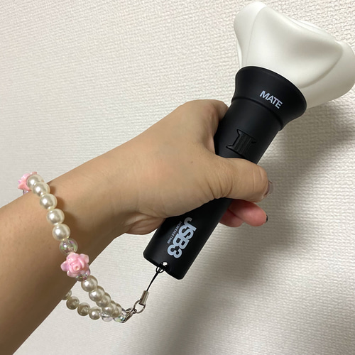 推しカラー♡ペンライト ストラップ 薔薇 イエロー その他アクセサリー