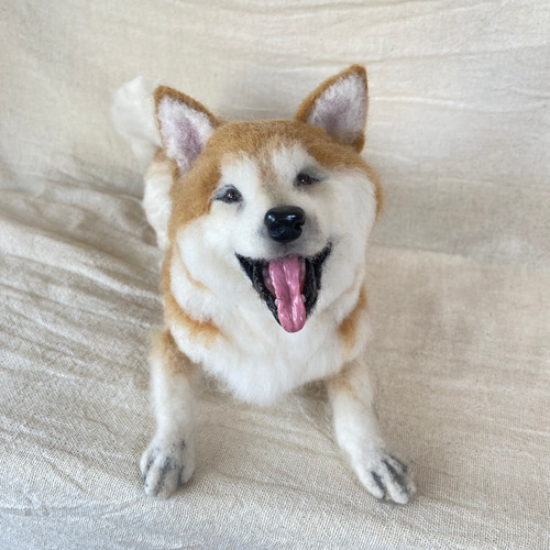 柴犬 しばいぬ 羊毛 羊毛フェルト 羊毛フェルト犬 愛犬 プレゼント
