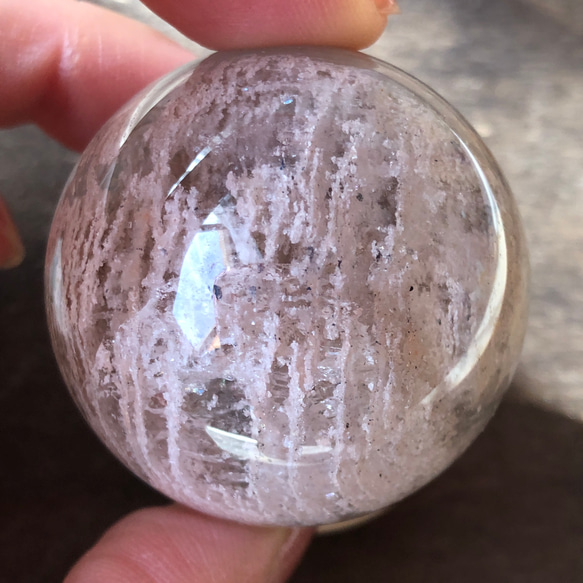 レア☆】虹入り☆千層ガーデンクォーツスフィア（丸玉）☆44mm！☆瀧川