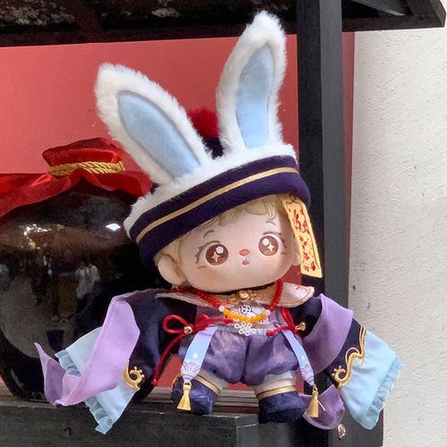 6点セット ミニ洋服 20cm 着せ替えぬいぐる服 漢服 中国のゾンビスーツ