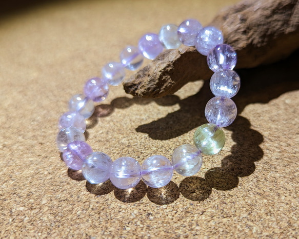 高品質天然石ブレスレット ブラジル産 クンツァイトブレスレット