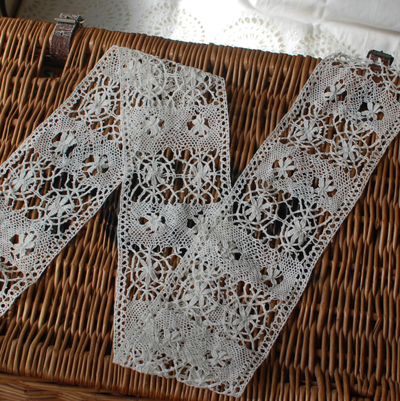 アンティークボビンレース 100cm 幅9.6cm レース amibrocante 通販