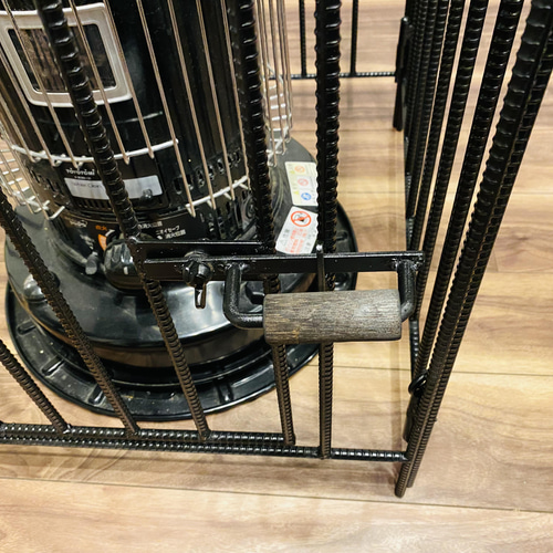 トヨトミ ks67h ストーブガード 黒 手作り アイアン ストーブ ガード