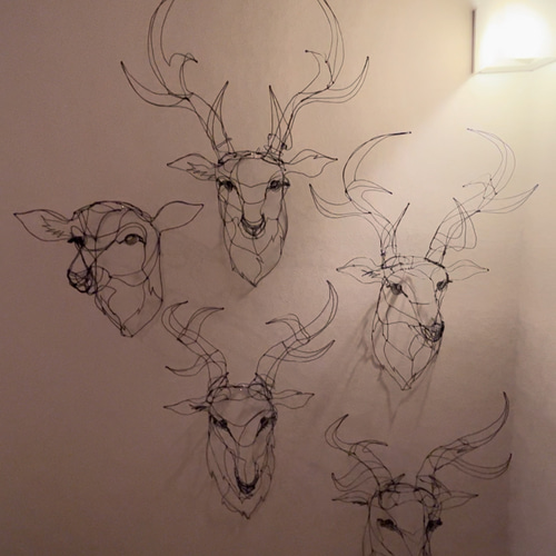 ワイヤーアート 雄鹿 その他インテリア雑貨 ヤスバル 通販 13578867